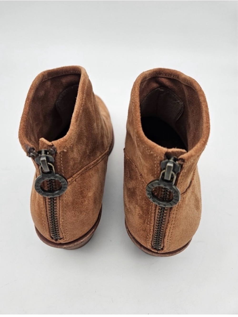 Sofft Tan Suede Ankle Boot with Floral Sole Detail - Picture 4 of 7